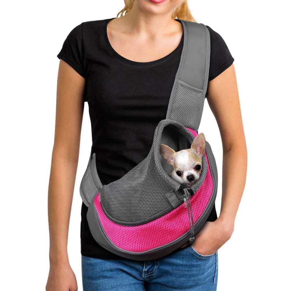Yudodo Pet Dog Sling Carrier Breathable Mesh Travel Safe Sling Bag Carrier for Dogs Cats - Pet Supplies online store