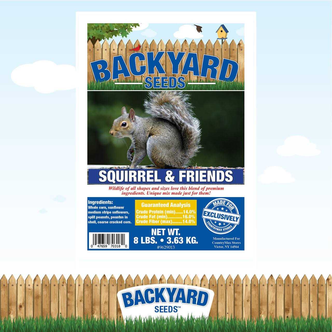 Backyard Seeds Squirrel & Friends Wildlife Mix - Pet Supplies online store