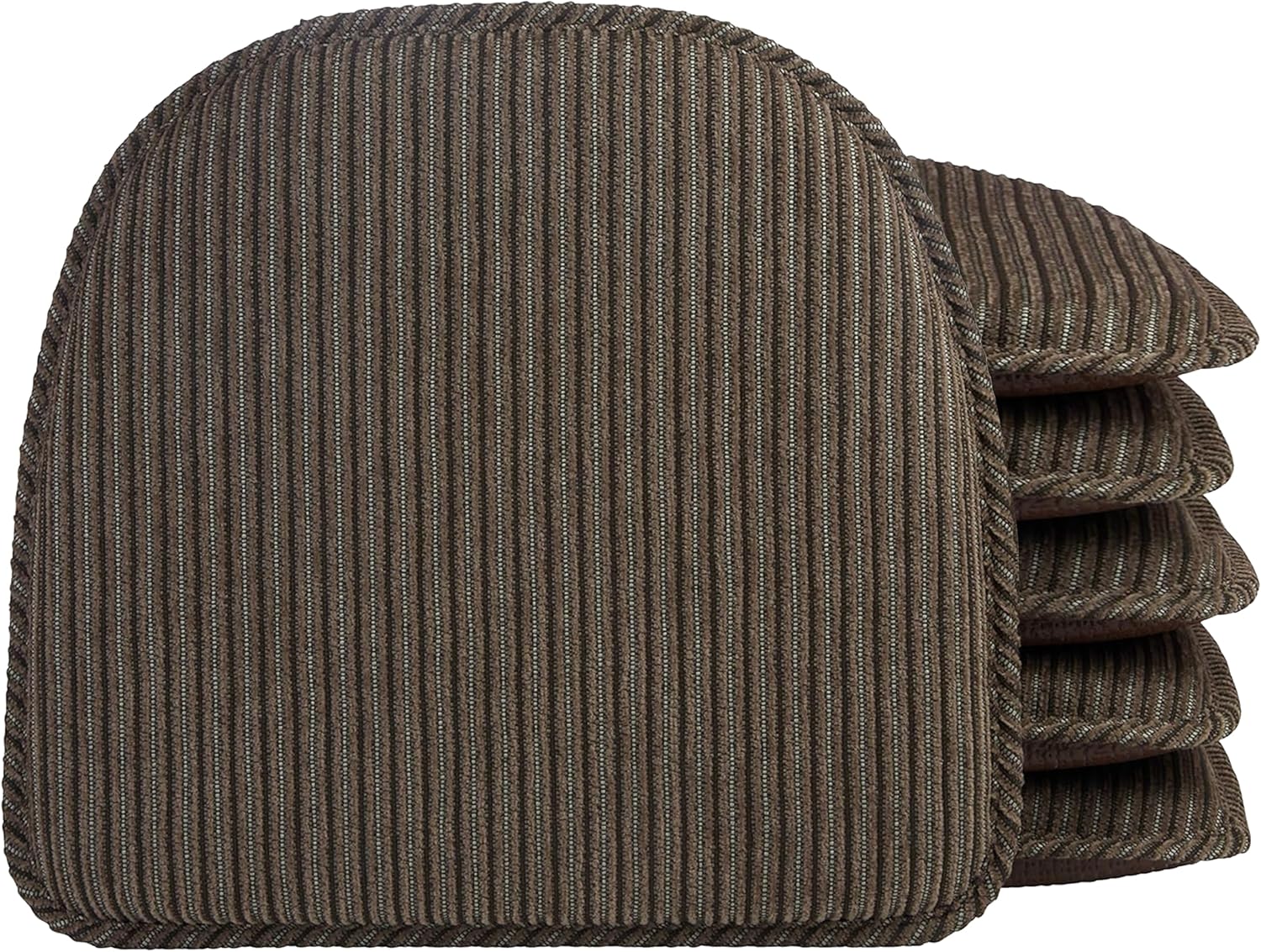 Klear Vu Raindrop The Gripper Non Slip Chair Cushions, Soft & Comfortable Seat Pad, Sitting Pillow for Kitchen, Dining or Office, 6 Count (Pack of 1), 06 Taupe