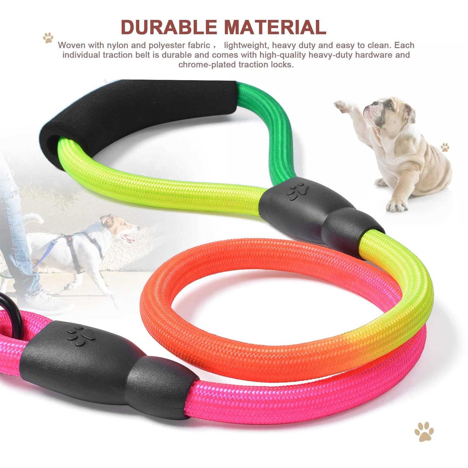3 Way Dog Leash 75 Inch Dog Leash Detachable 360 Swivel No Tangle with Soft Padded Handle for Small/Medium Dogs PT048 - Pet Supplies online store