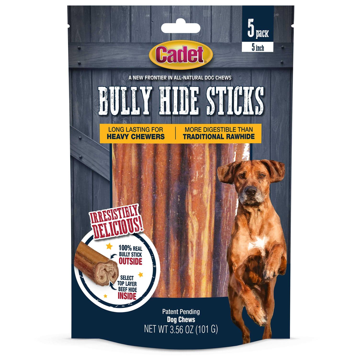 Cadet Bully Hide Sticks All-Natural Dog Chews - Pet Supplies online store