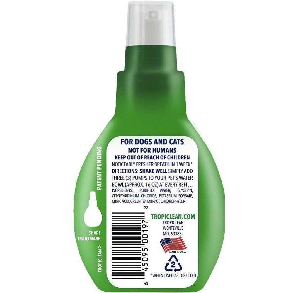 TropiClean Fresh Breath Drops - Pet Supplies online store