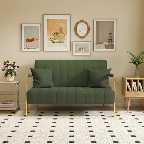 Anwick Small Modern Loveseat Sofa, 58