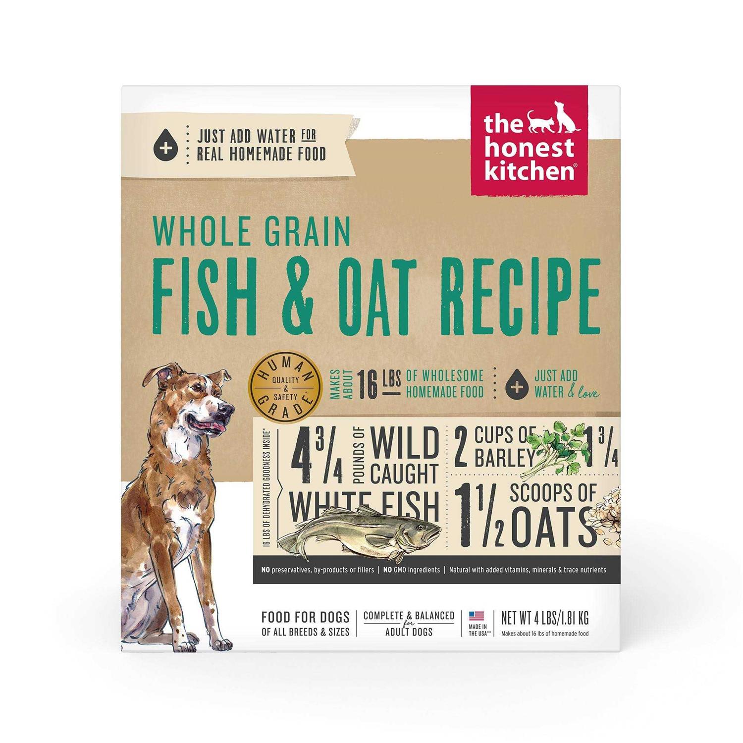 The Honest Kitchen Whole Grain Fish & Oat Dehydrated Dog Food - Pet Supplies online store