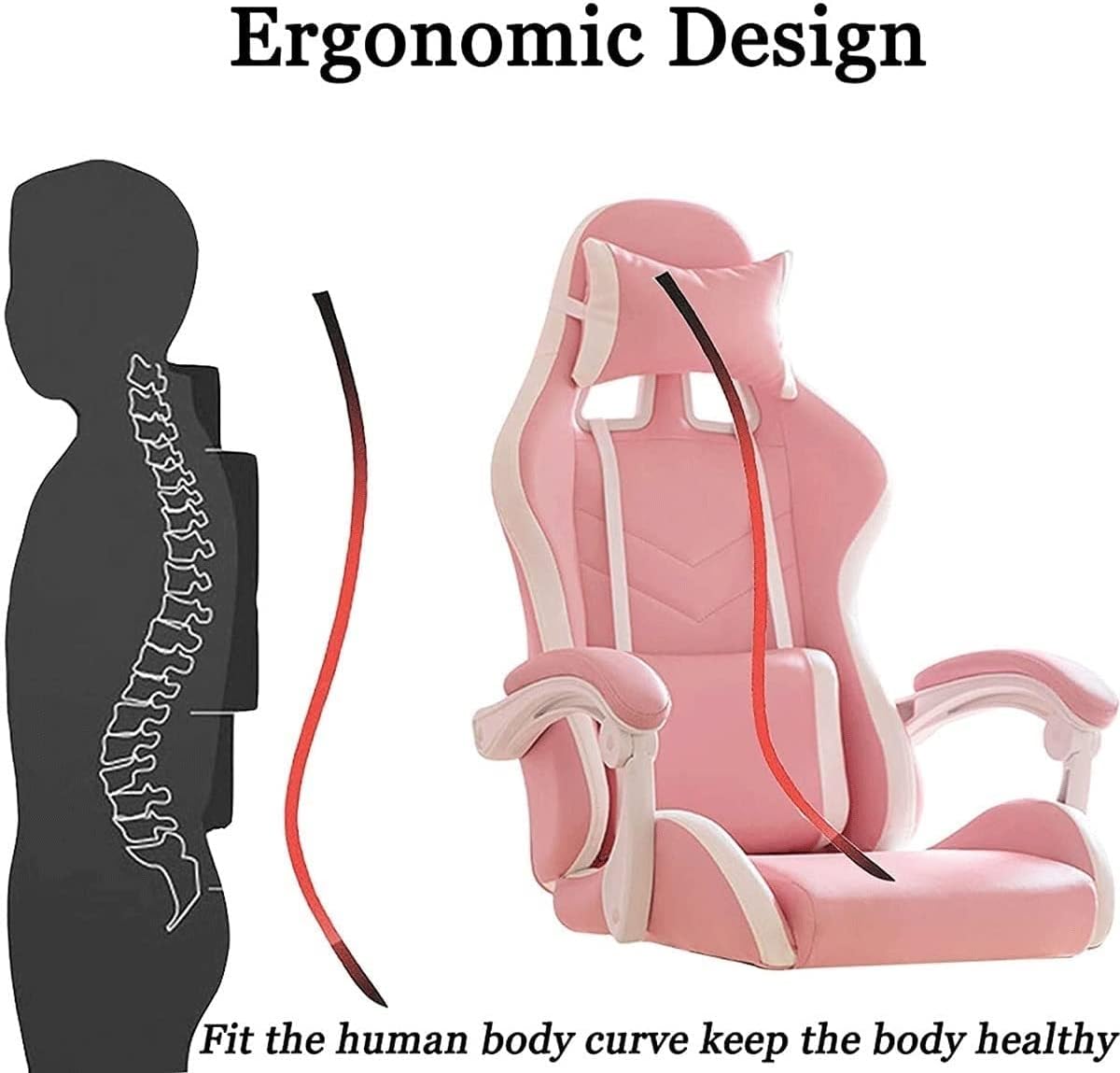 PU Leather Office Executive Chair Heavy Duty Metal Base & Linkage Armrests Large Executive Desk Computer Task Chair with Footrest Ergonomic Design for Women Adults lofty ambition (