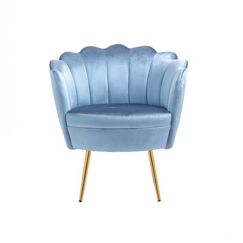 Modern Accent Home Office Chair Desk Chair Task Vanity Chair Makeup Chairs Velvet Living Room, Bedroom(Purple)