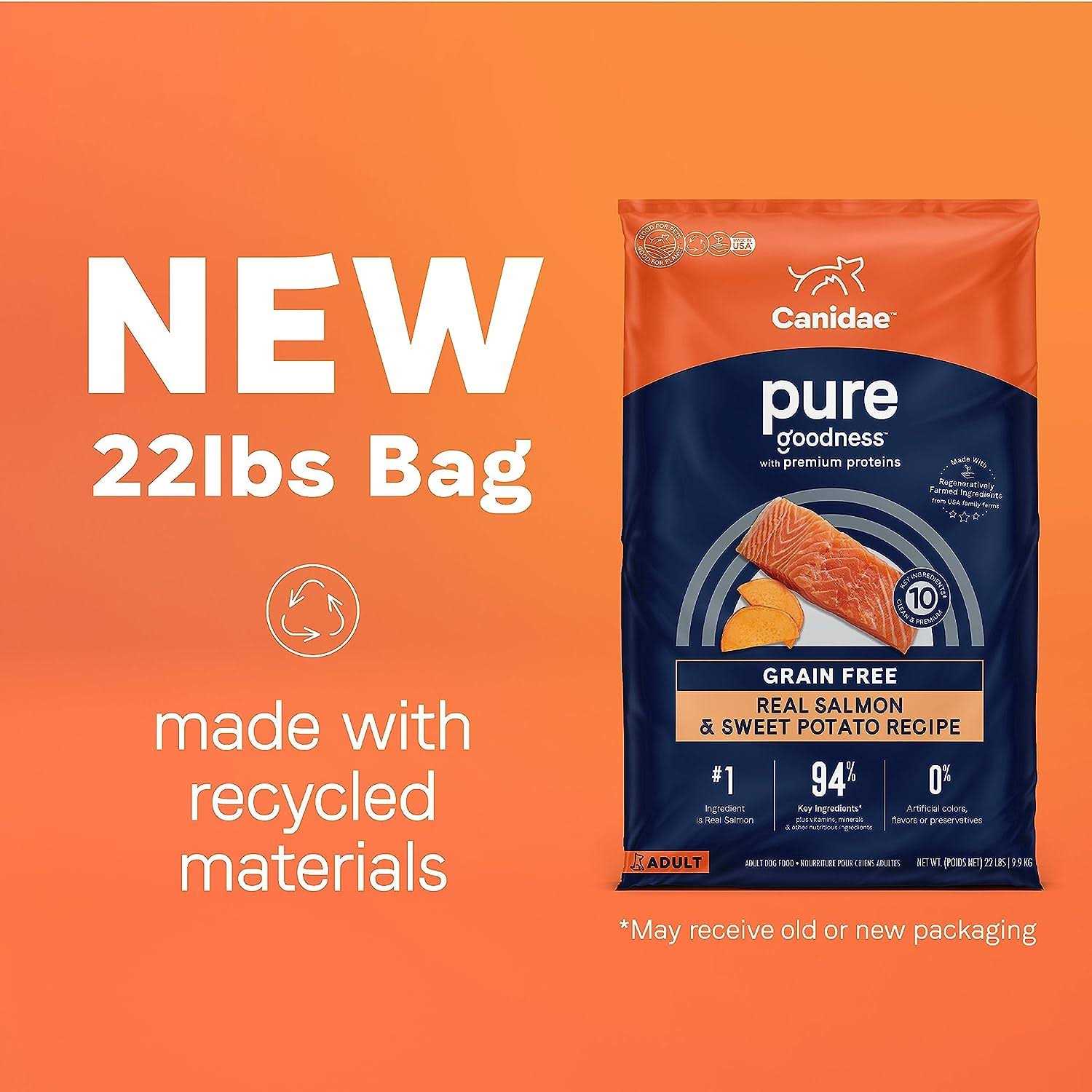 Canidae Pure Grain Free Salmon & Sweet Potato Adult Dry Dog Food - Pet Supplies online store