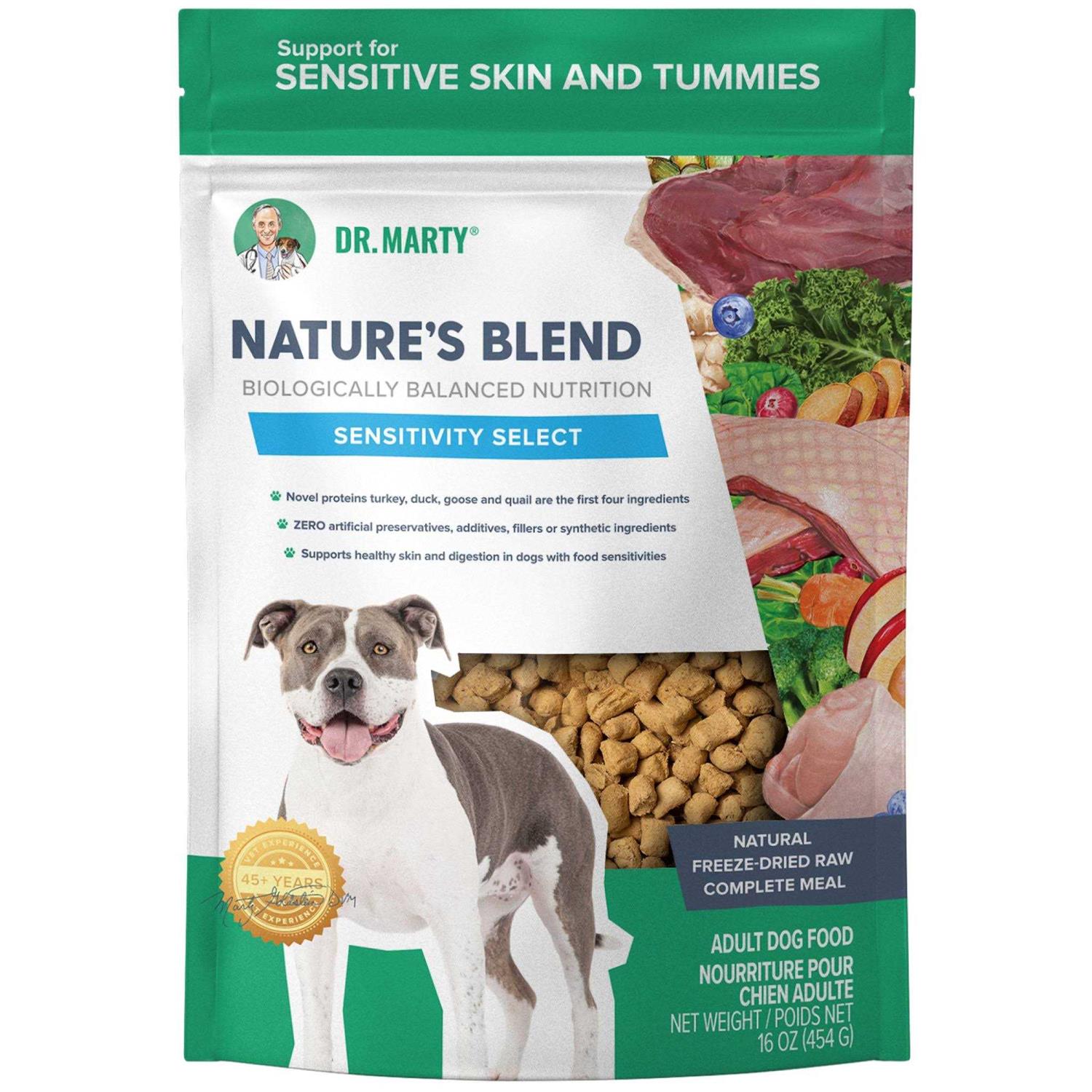 Dr Marty Nature's Blend Sensitivity Select Freeze Dried Dog Food - Pet Supplies online store