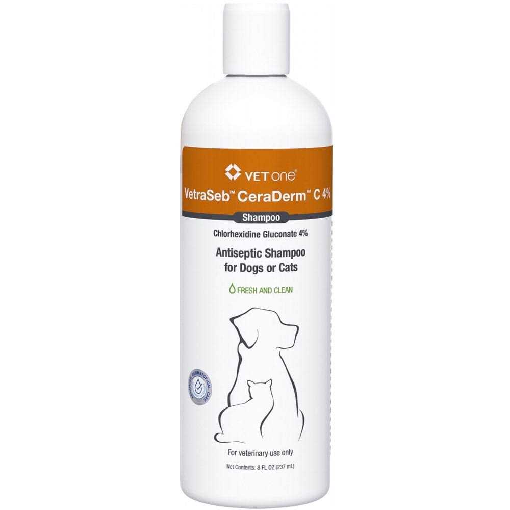 VetraSeb CeraDerm Antiseptic Shampoo for Dogs or Cats - Pet Supplies online store