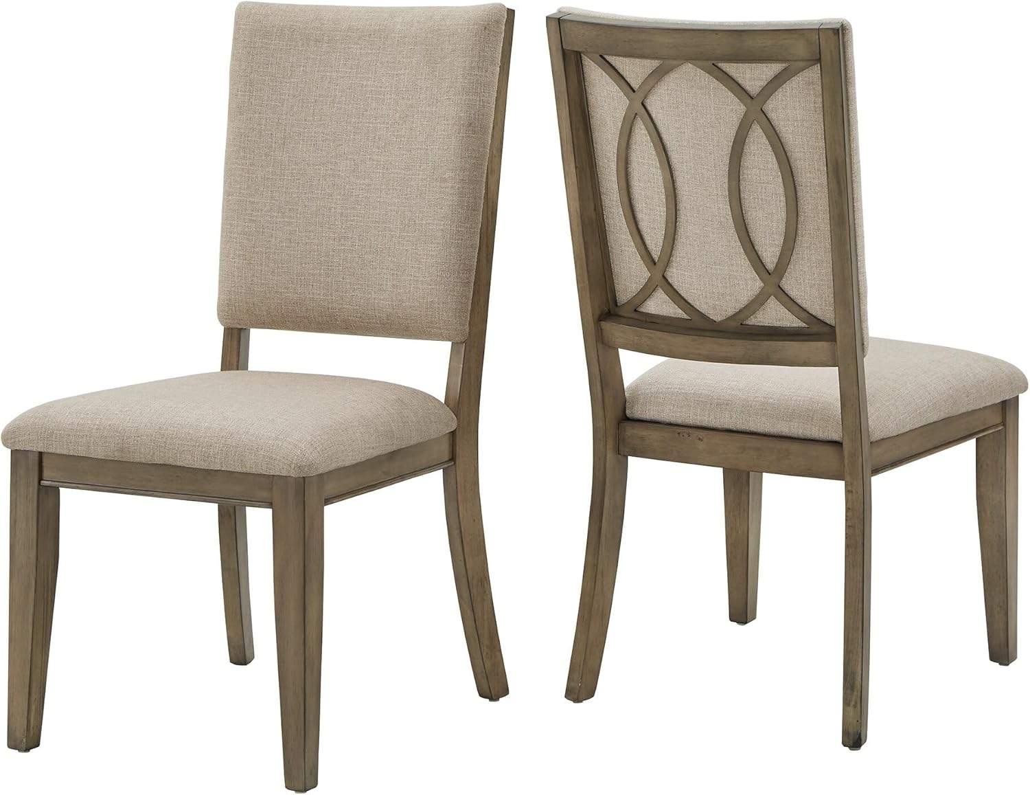 Inspire Q Fiona Antique Beige Fabric Dining Chairs (Set of 2) by Classic