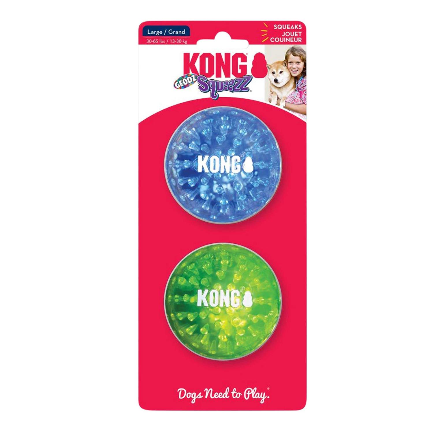 KONG Squeezz Geodz Assorted Dog Toy - Pet Supplies online store