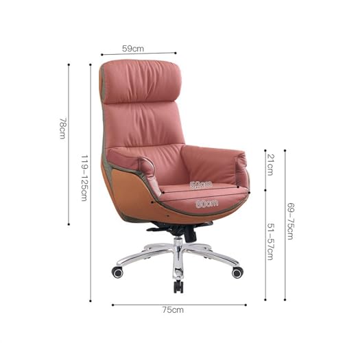 Ergonomic Office Chair Office Luxury Comfortable Seat Home Computer Chair Executive Chair Business Office Chair Reclining Nap Chair Desk Chair(White)