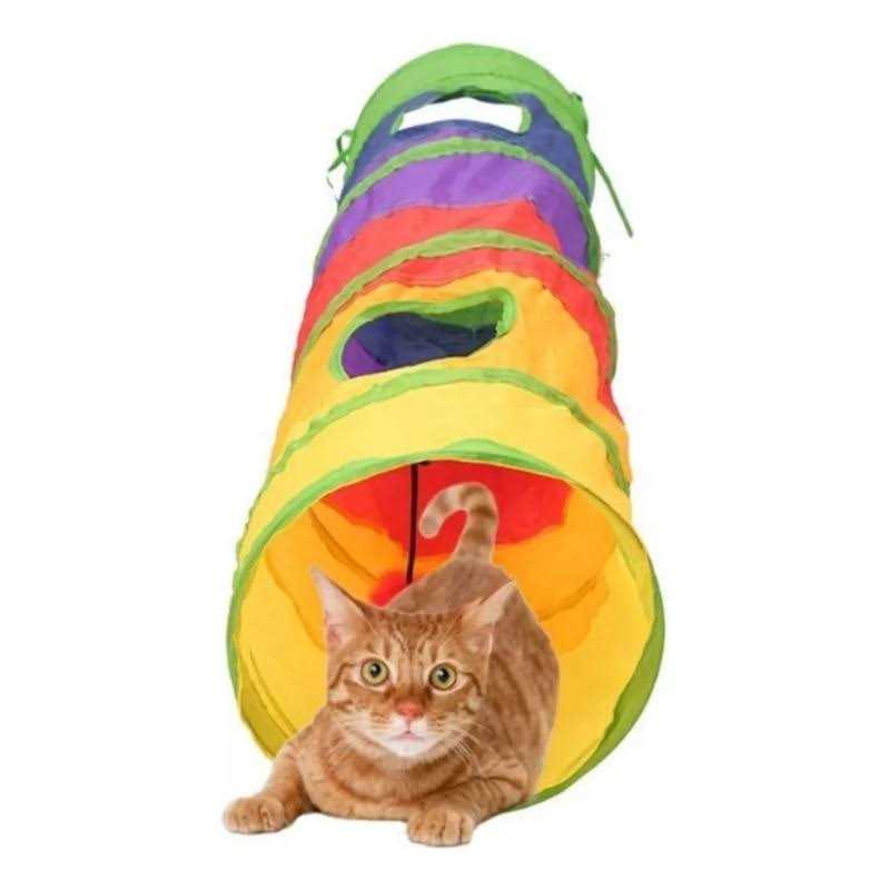 iCAGY Cat Tunnel for Indoor Cats Interactive Rabbit Tunnel Toys Pet Toys Play Tunnels for Cats Kittens Rabbits Puppies Crinkle Collapsible Pop Up - Pet Supplies online store