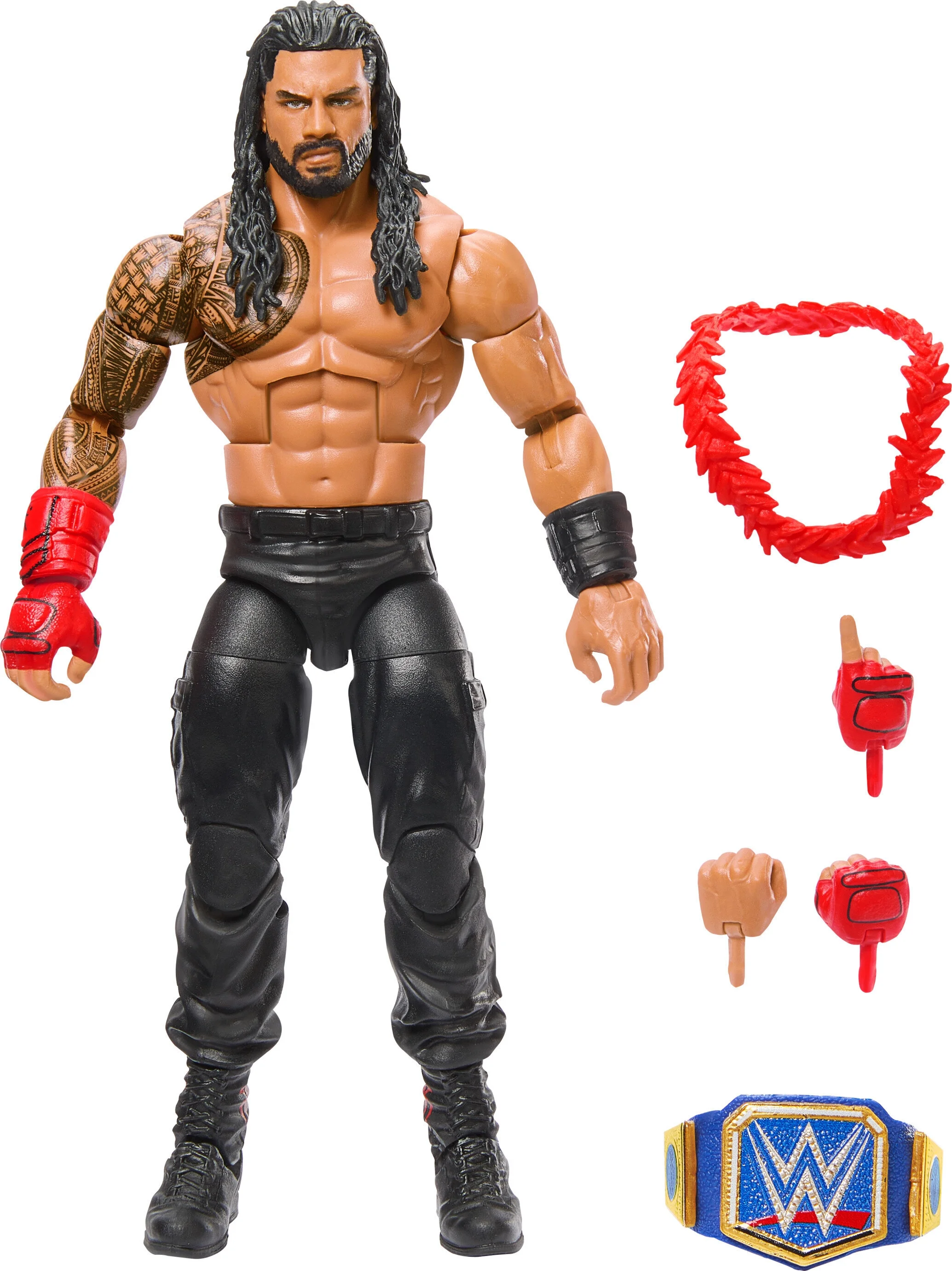WWE Elite Top Picks Roman Reigns Action Figure & Accessories Set, 6-inch Collectible