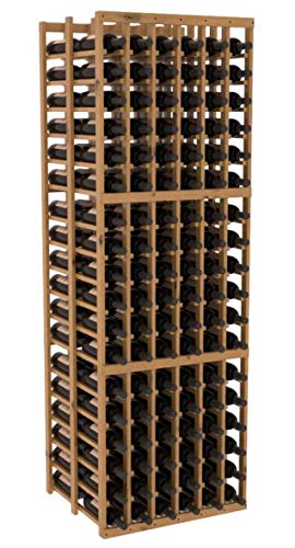 Wine Racks America® Knotty Alder 6 Column Double Deep Wine Cellar Rack. Cherry Stain