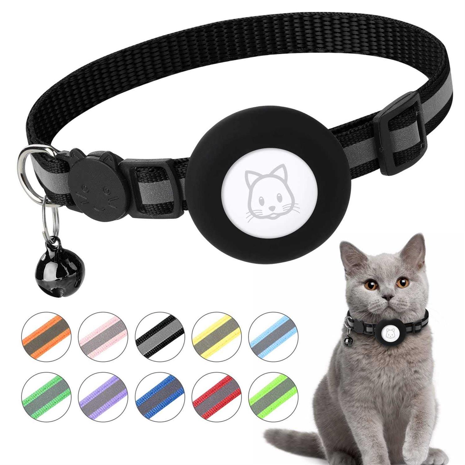 Airtag Cat Collar, Air tag Cat Collar with Bell and Safety Buckle in 38 Width - Pet Supplies online store