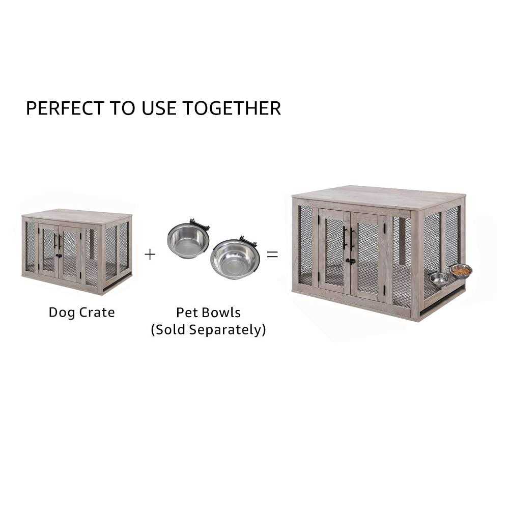 Unipaws Furniture Style Dog Crate with Tray - Pet Supplies online store