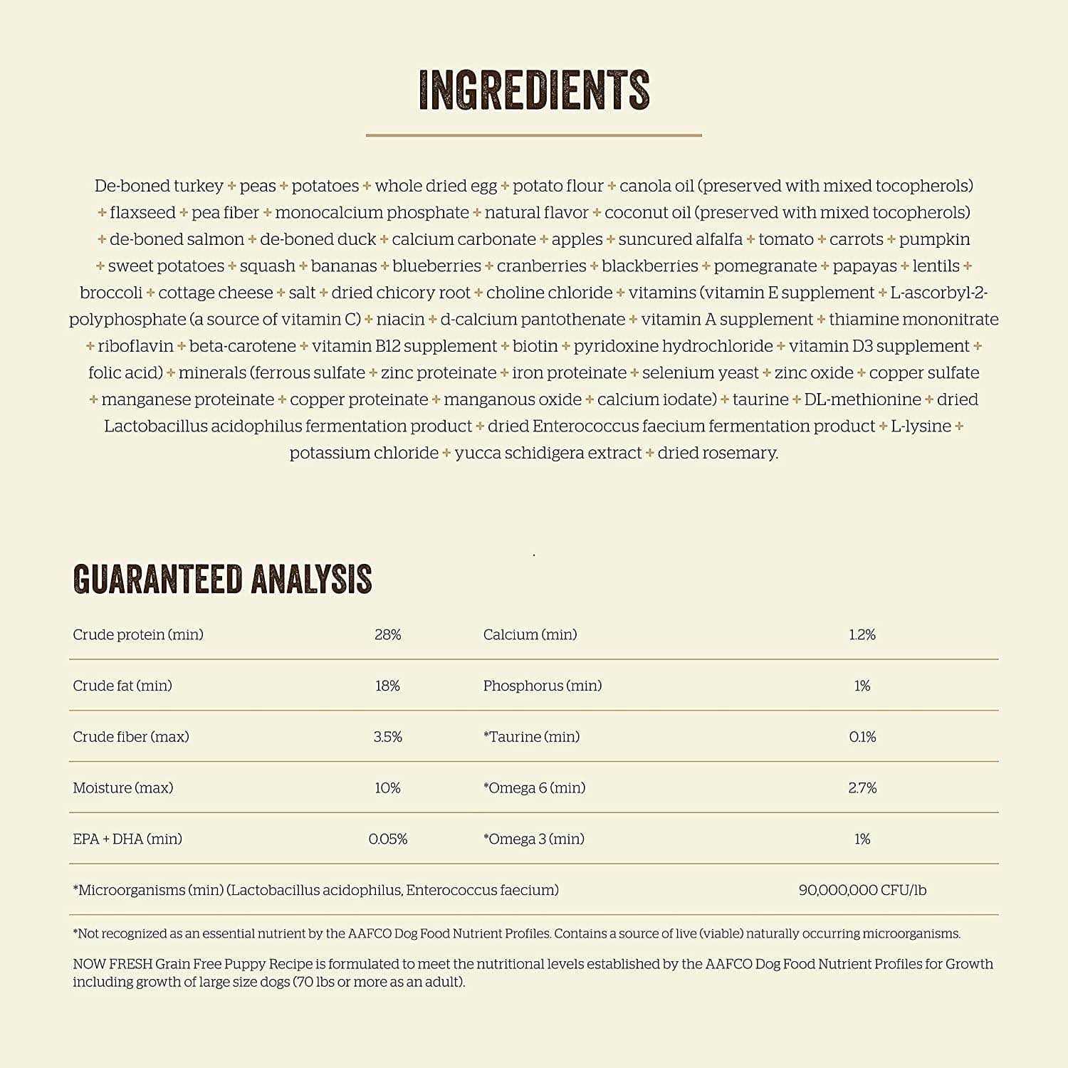 Now Fresh Grain-Free Puppy Recipe Dry Dog Food - Pet Supplies online store