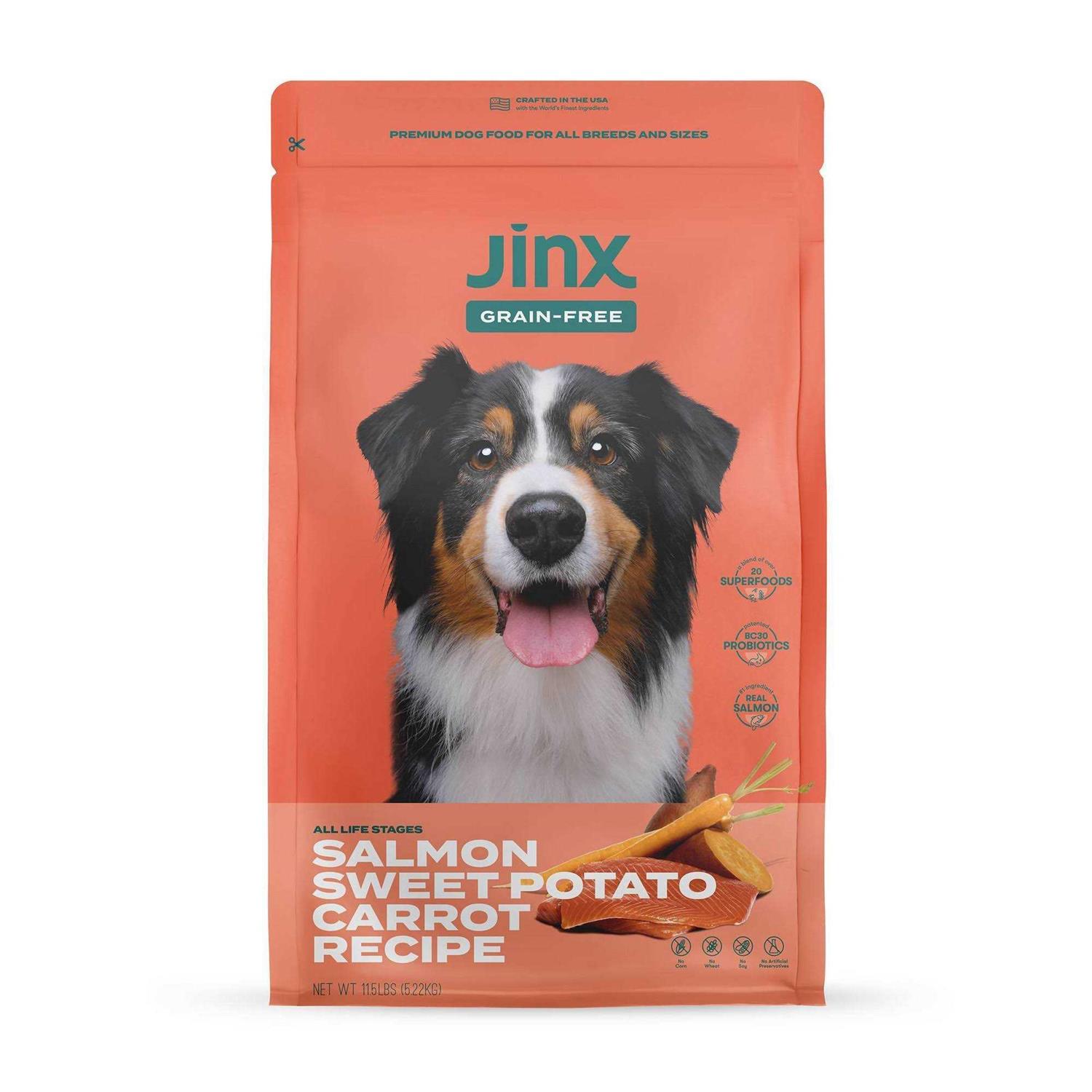 Jinx Salmon Sweet Potato Carrot Grain Free Dog Food - Pet Supplies online store