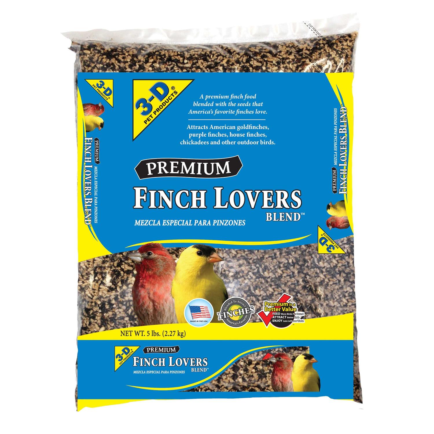 3-d Pet Products Premium Finch Lovers Blend Bird Seed - Pet Supplies online store