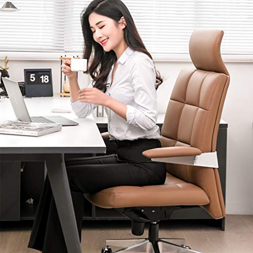 Home Computer Chair Boss Chair Company Office Chair Comfortable Swivel Chair Study Back Chair (Color : Black, Size : 49x53x125cm)