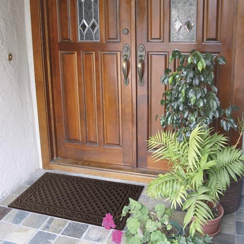 Apache Mills Crosshatch Doormat, 3-Feet X 5-Feet, Charcoal