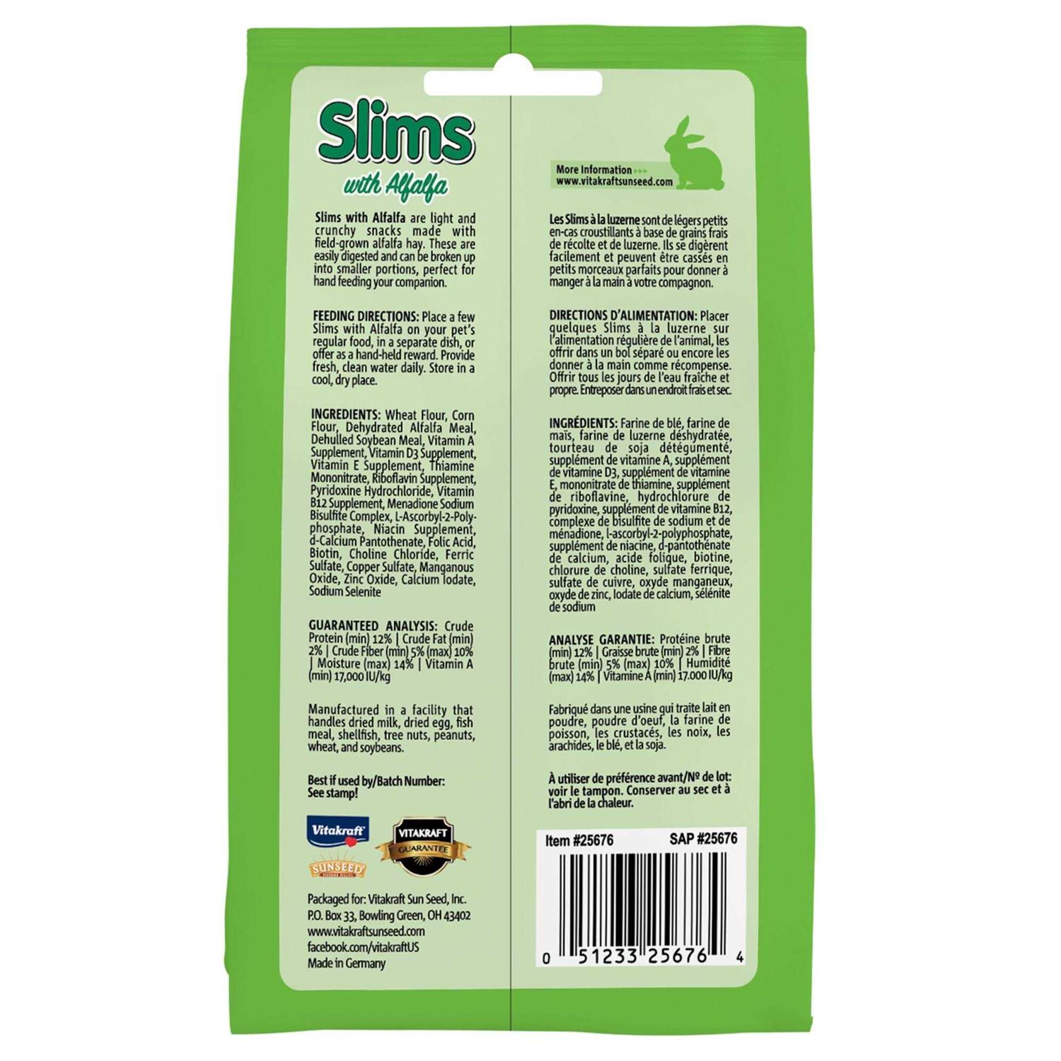 Vitakraft Slims with Alfalfa - Pet Supplies online store