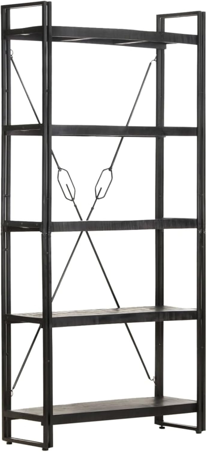 5-Tier Bookcase Office Furniture Bookshelf for Bedroom Bookshelve Office Bookcase Black 35.4