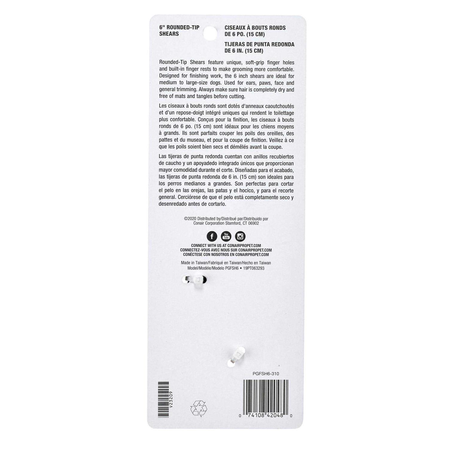 ConairPRO Dog Rounded-Tip Shears - Pet Supplies online store