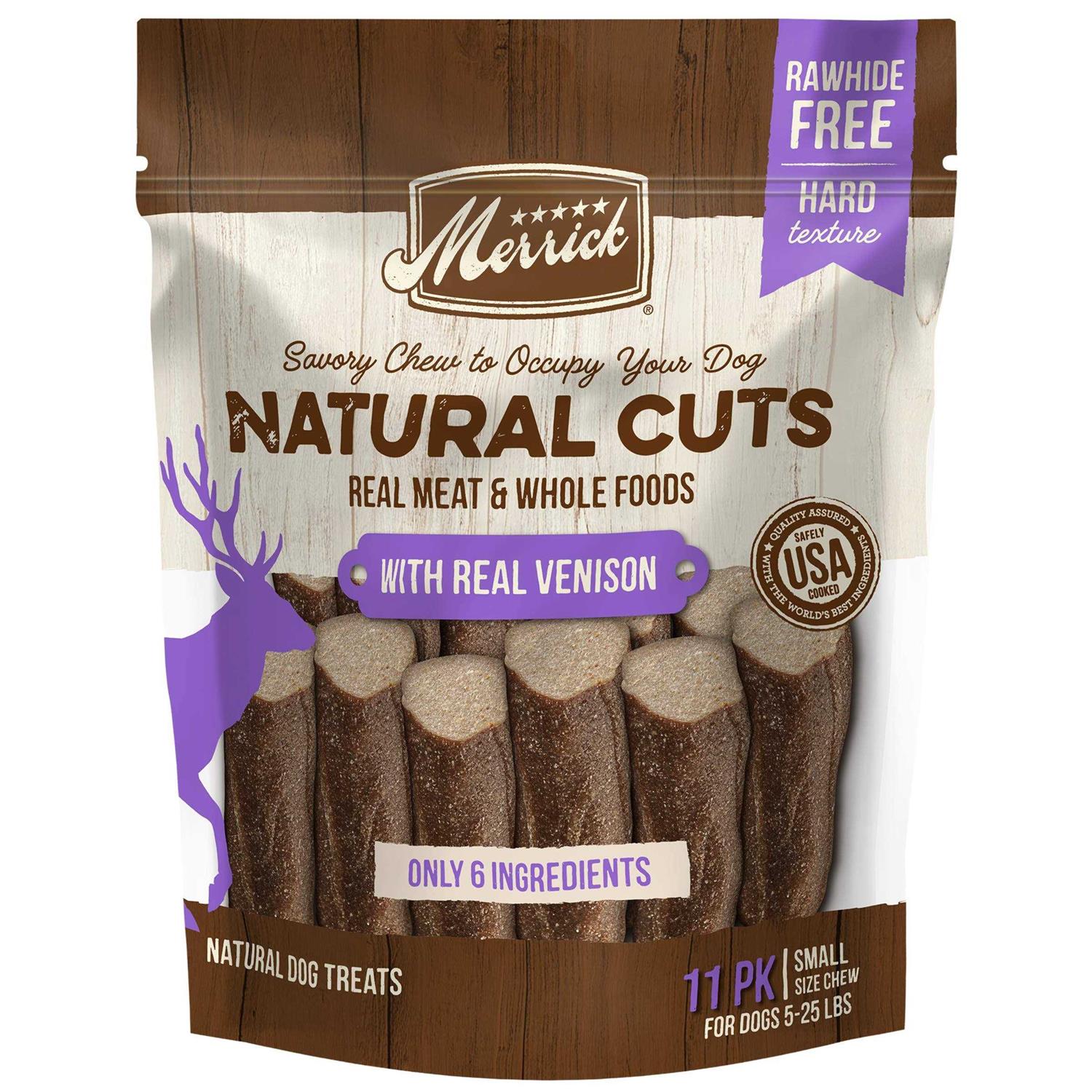 Merrick Natural Cuts Venison Dog Treats - Pet Supplies online store