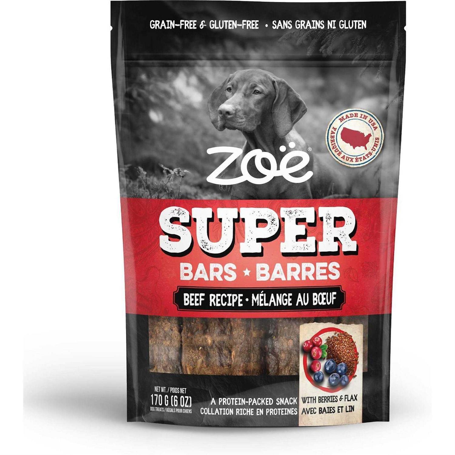 Zoe Beef Recipe Super Bars Dog Treats - Pet Supplies online store