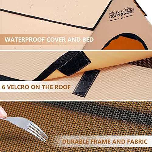 SweetBin Dog Houses Dogs Outside with Waterproof - Pet Supplies online store