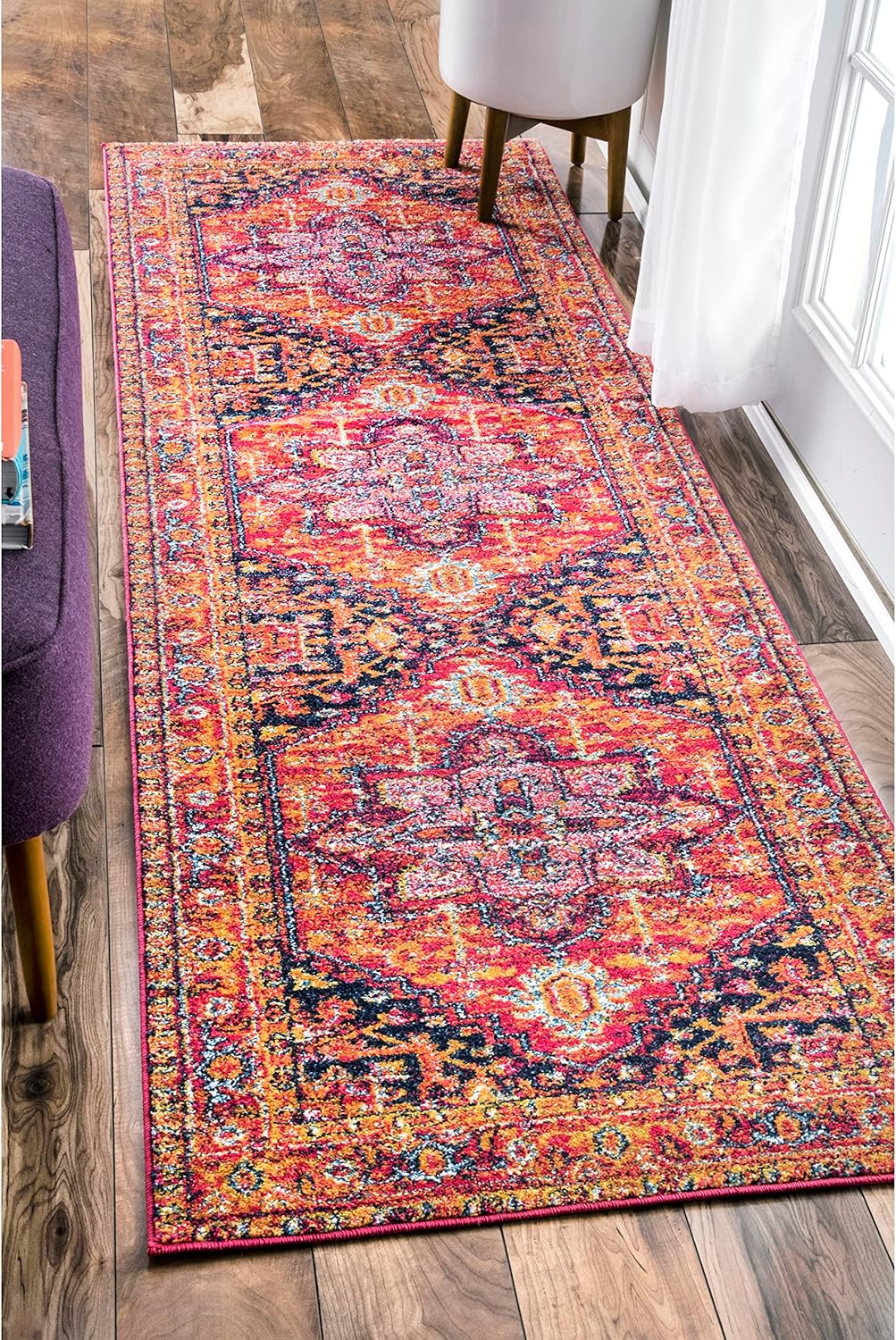 nuLOOM Jaclyn Bohemian Medallion Runner Rug, 2' 6