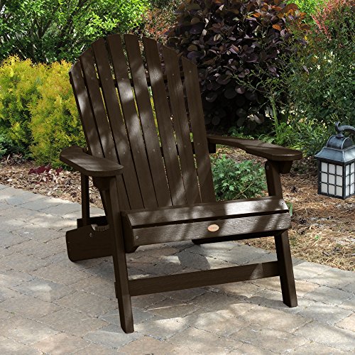Highwood Hamilton Folding and Reclining King Size Adirondack Chair, Nantucket Blue