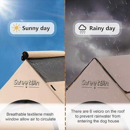 SweetBin Dog Houses Dogs Outside with Waterproof - Pet Supplies online store