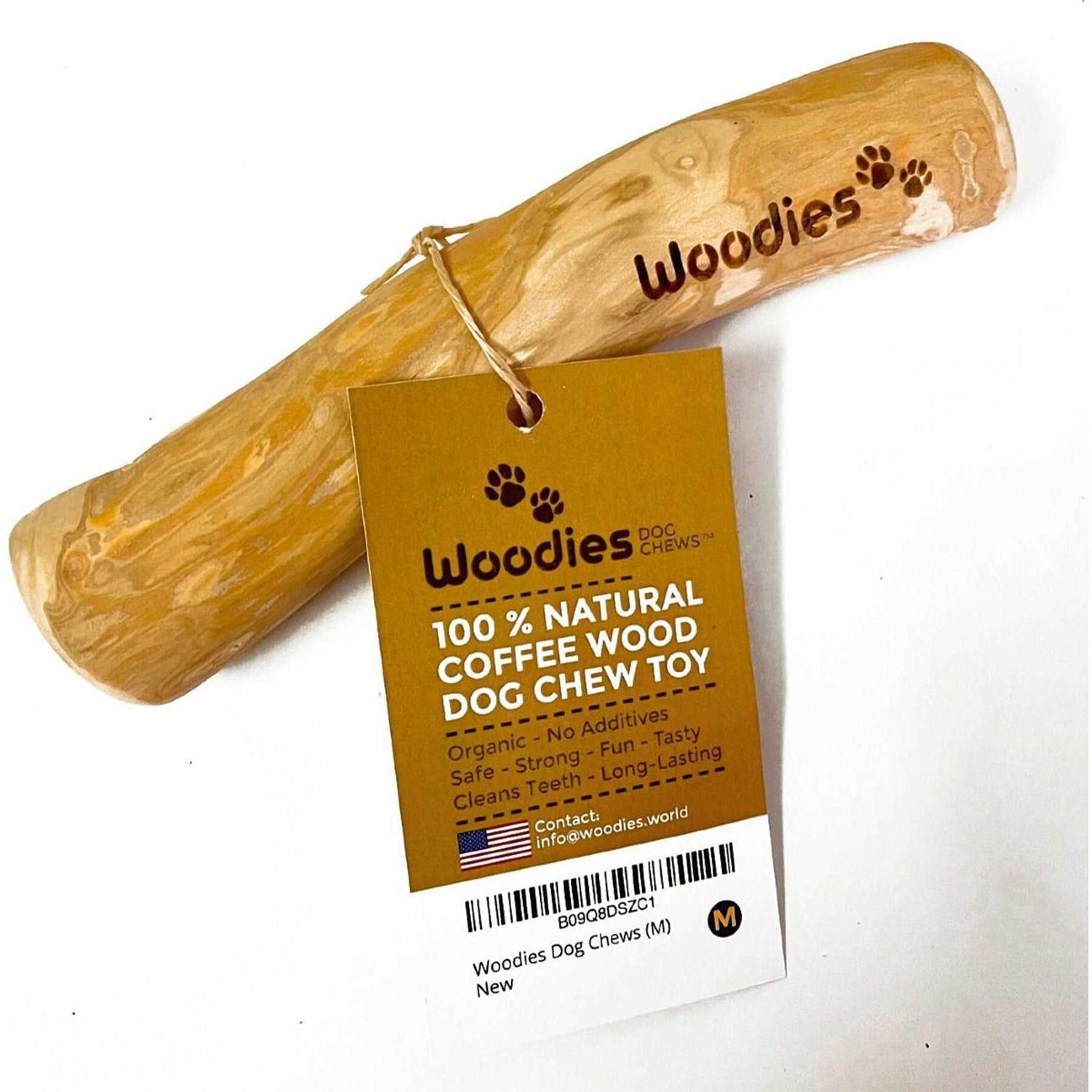Woodies Dog Chew Toys All-Natural Coffee Wood Strong - Pet Supplies online store