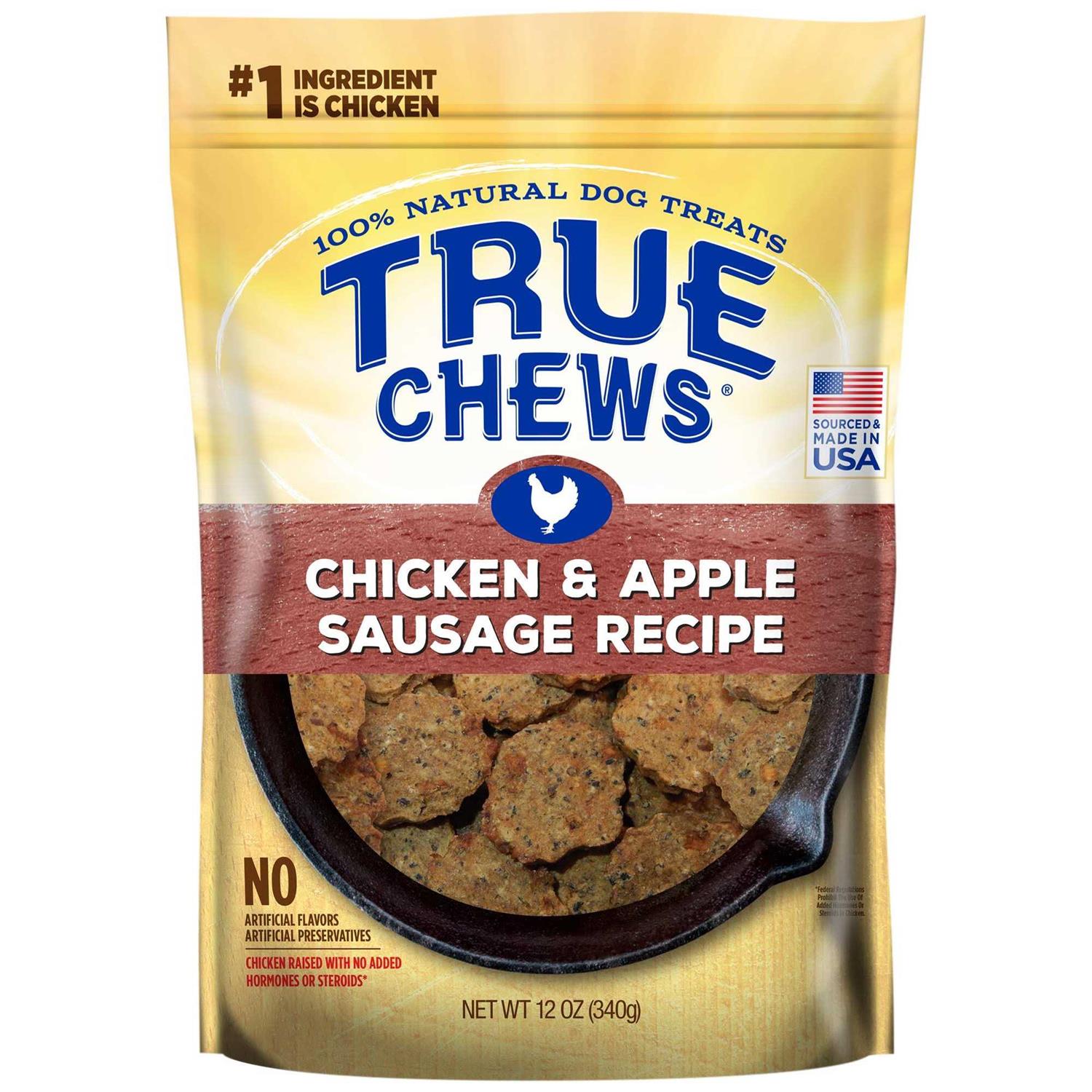True Chews Dog Treats Chicken & Apple Sausage Recipe - Pet Supplies online store