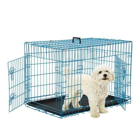 Cl.hpahkl Dog Cage for Large Dogs Indoor, Folding Dog Crates and Kennels Double Door - Pet Supplies online store