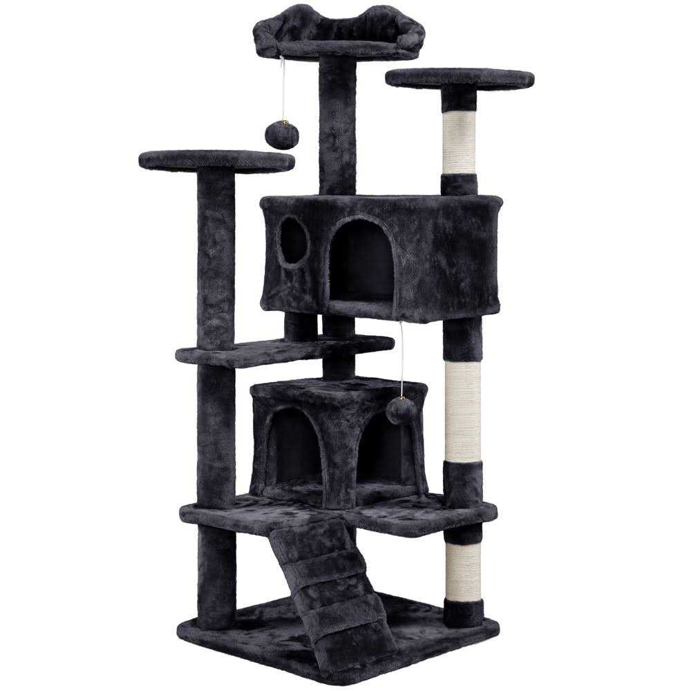 Yaheetech 54H Cat Tree with 2 Condos for Kittens Small Cats - Pet Supplies online store