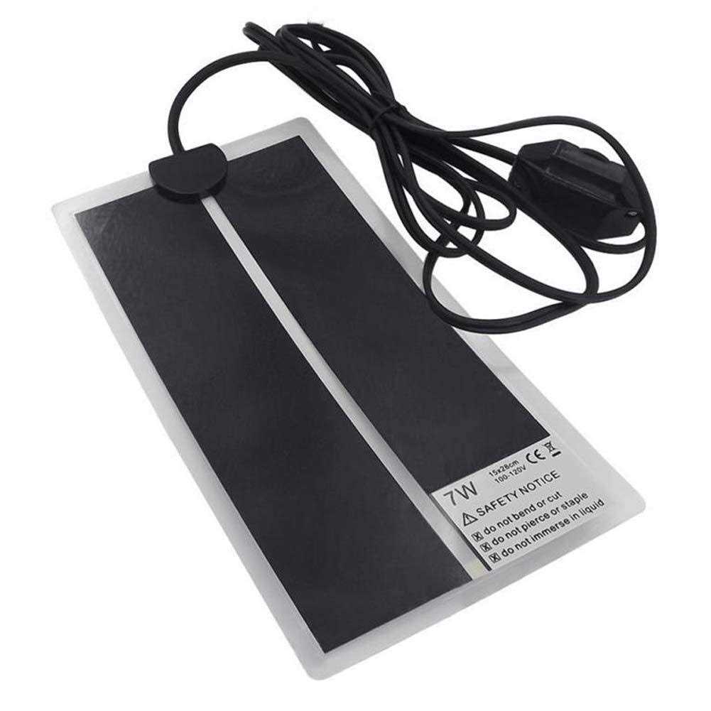 Tbrand Reptile Heating Pad with Temperature Adjustment 110V 7W Heat Mat for Reptiles Tortoise Snakes Lizard Gecko Hermit Crab Turtle,Under Tank - Pet Supplies online store