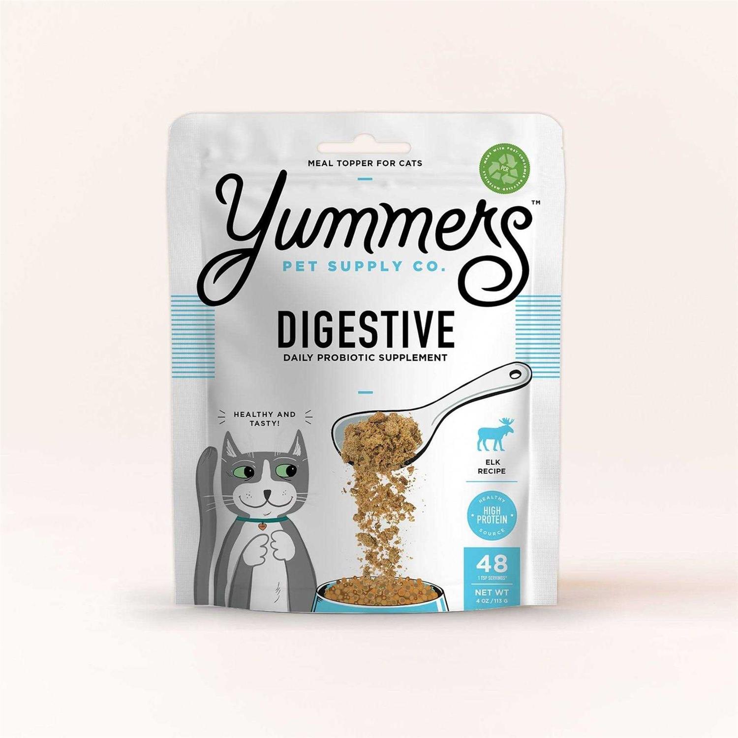 Yummers Digestive Functional Mix-Ins Elk Cat Food Topper - Pet Supplies online store