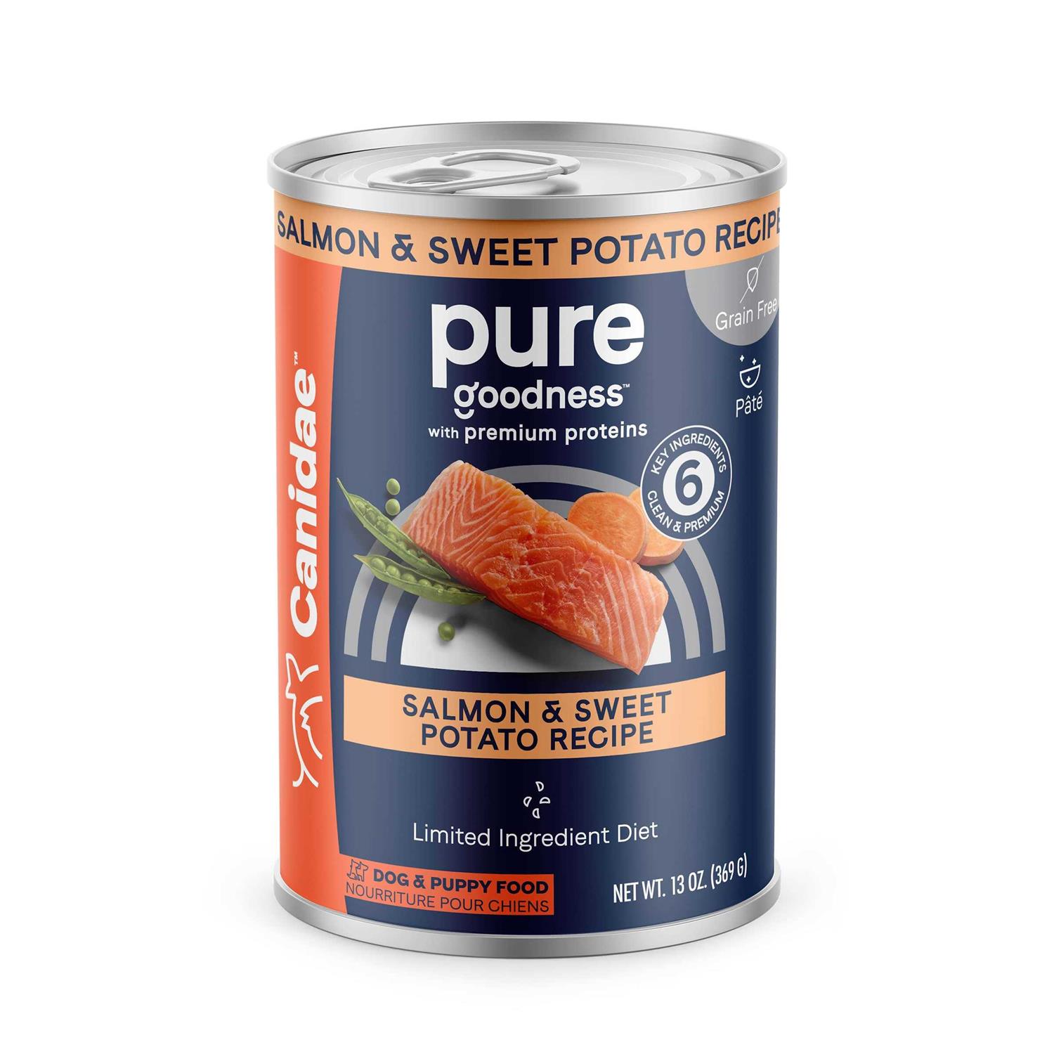 Canidae Grain-Free Pure Limited Ingredient Salmon & Sweet Potato Recipe Canned Dog Food - Pet Supplies online store