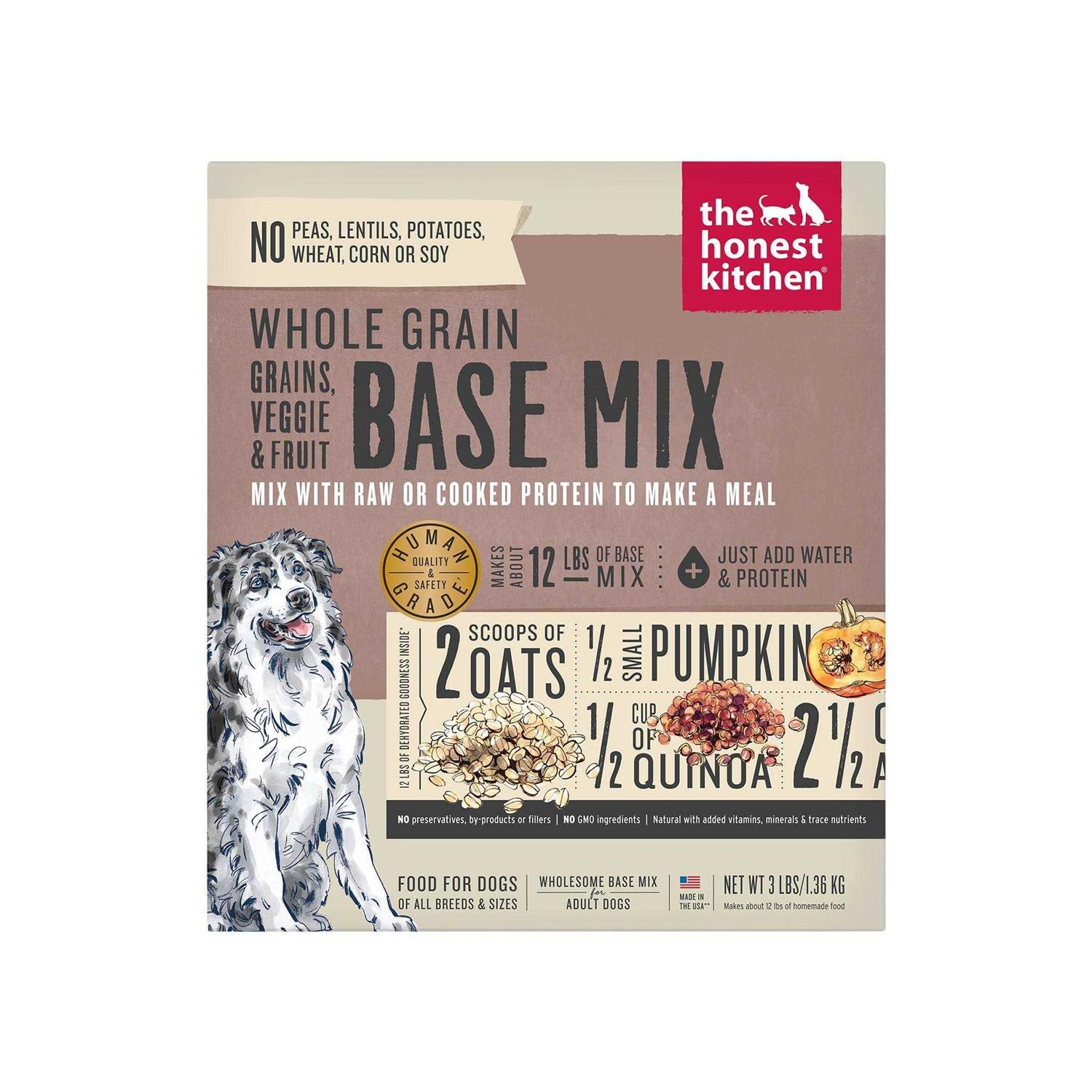 The Honest Kitchen Dehydrated Whole Grain Veggie & Fruit Base Mix Dog Food - Pet Supplies online store