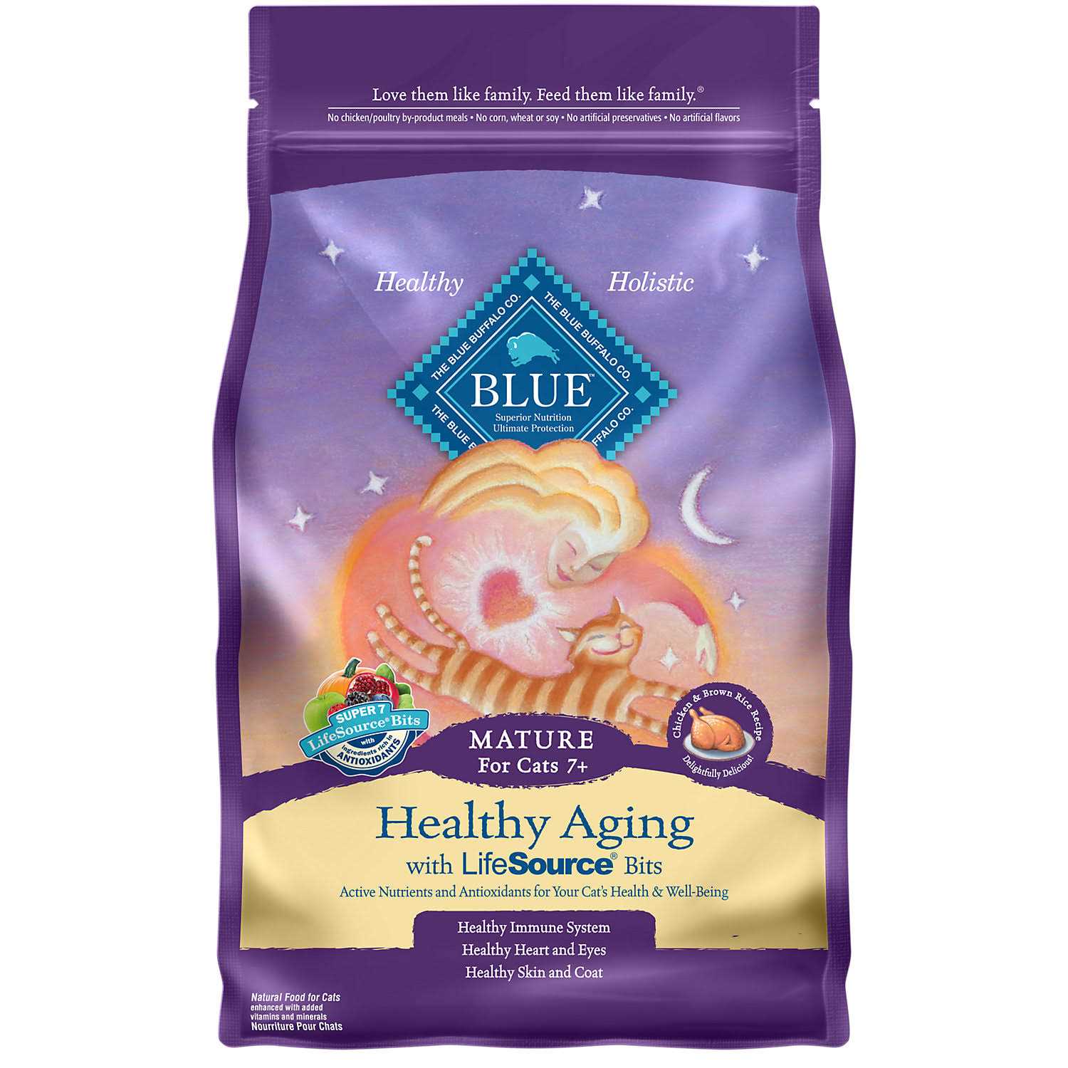 Blue Healthy Aging Mature Cat Dry Food - Pet Supplies online store