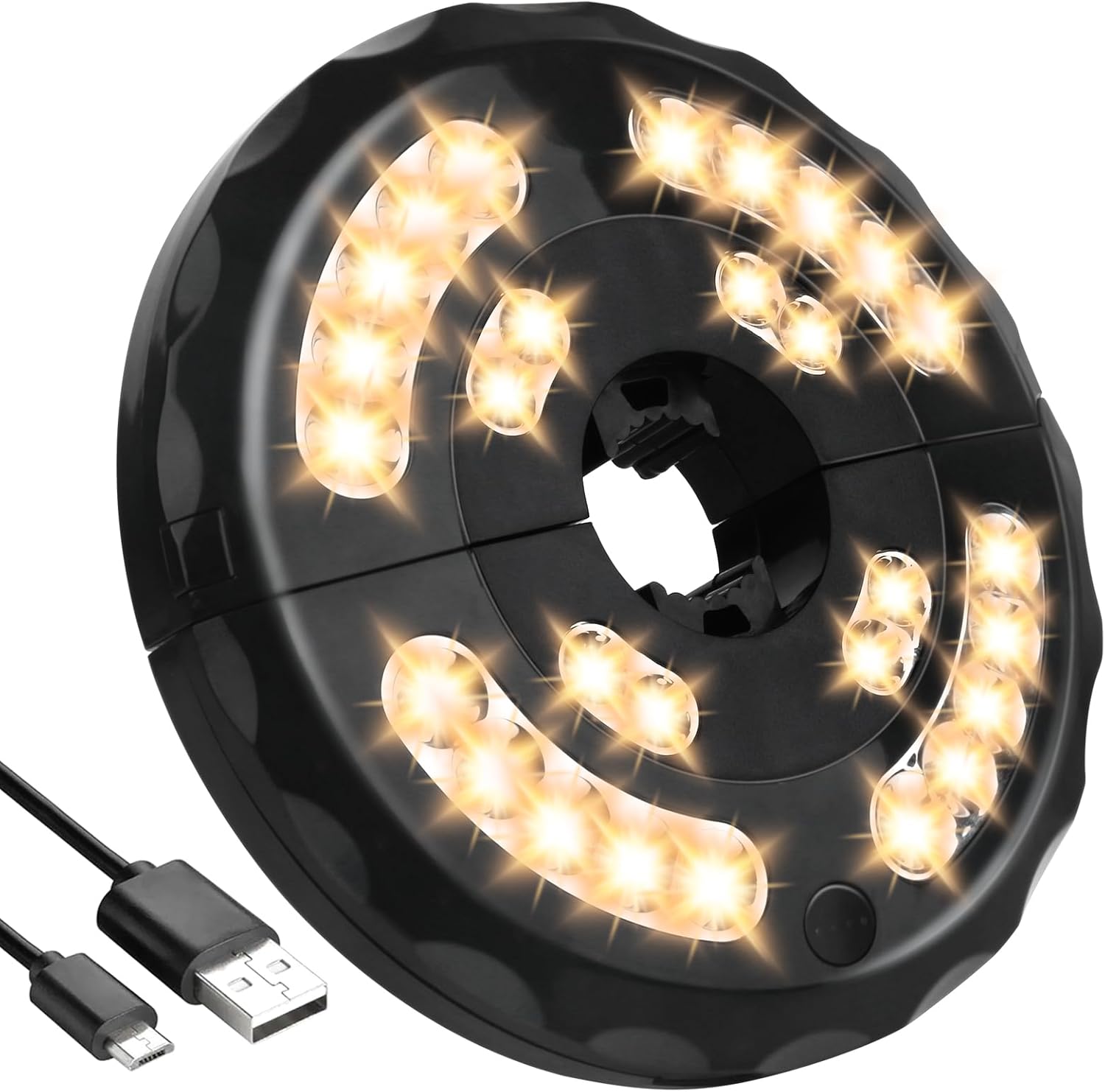 Patio Umbrella Light Rechargeable Warm White 3 Lighting Modes Cordless,Umbrella Pole Light for Patio Umbrellas Camping Tents