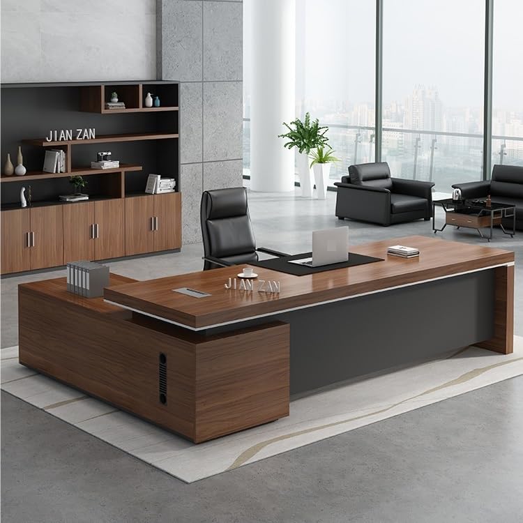 Home Desk Suitable for The Company's Boss Office Desk Modern Minimalist Office Furniture Executive Desk Manager President Supervisor Desk Writing Desk(180 * 80 * 75cm) (180 * 80 * 75cm One Size)