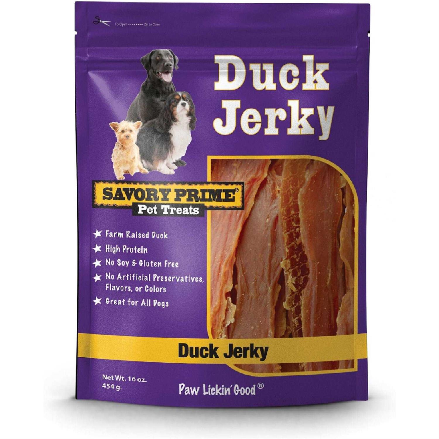 Savory Prime Natural Duck Jerky - Pet Supplies online store