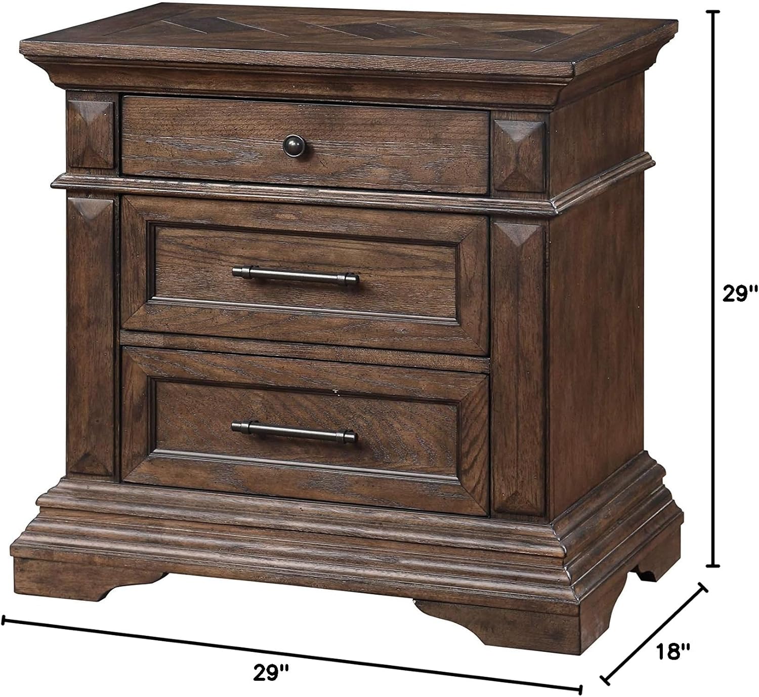New Classic Furniture Mar Vista Nightstand, Walnut