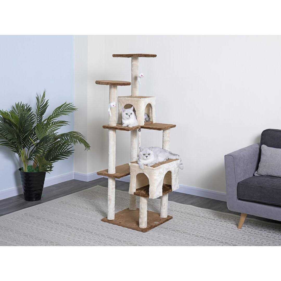 Go Pet Club Kitten Cat Tree Condo with Scratching Board - Pet Supplies online store