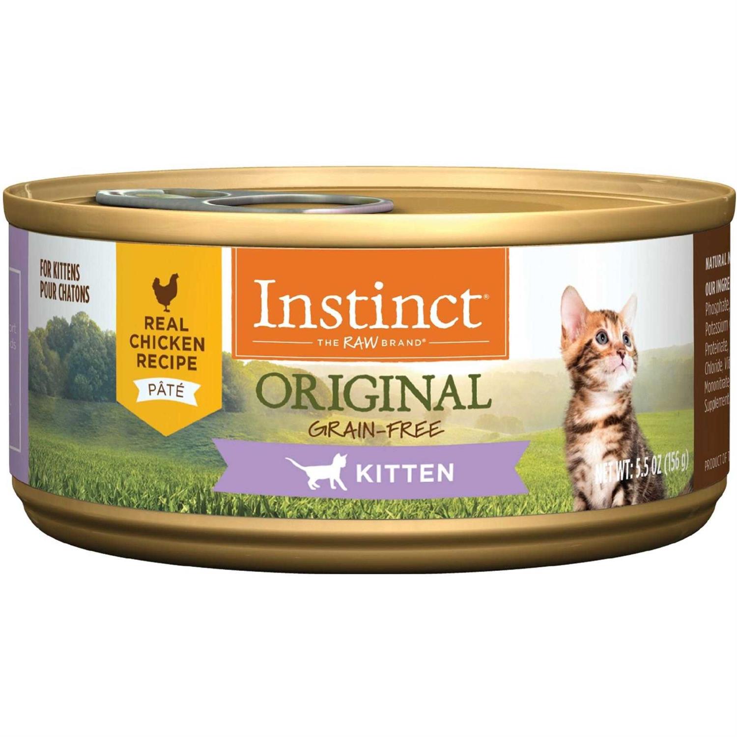 Instinct Original Kitten Real Chicken Recipe Grain-Free Wet Cat Food - Pet Supplies online store